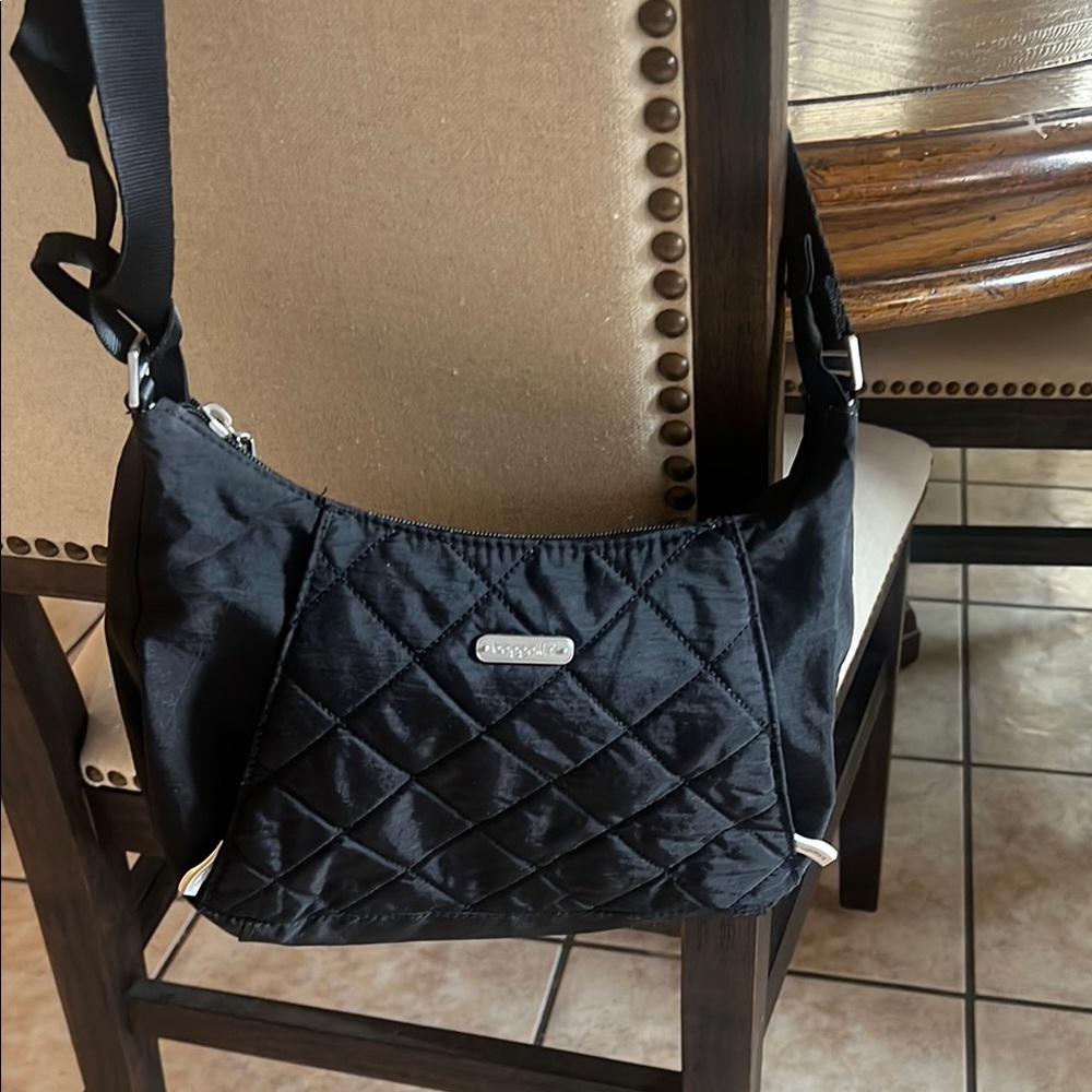 Black Quilted Crossbody Bag